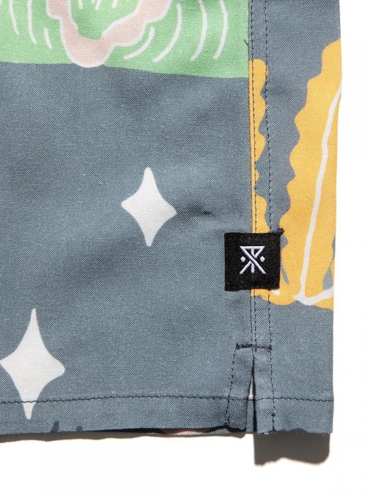 ROARK REVIVAL "GONZO VIAJE" S/S WOVEN / Slate blue