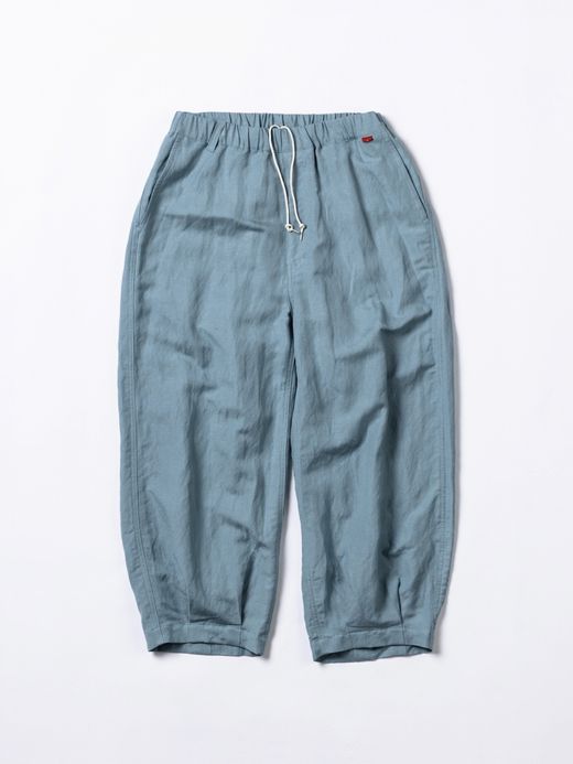 ANACHRONORM RAYON HEM TUCK EASY PANTS / Sax