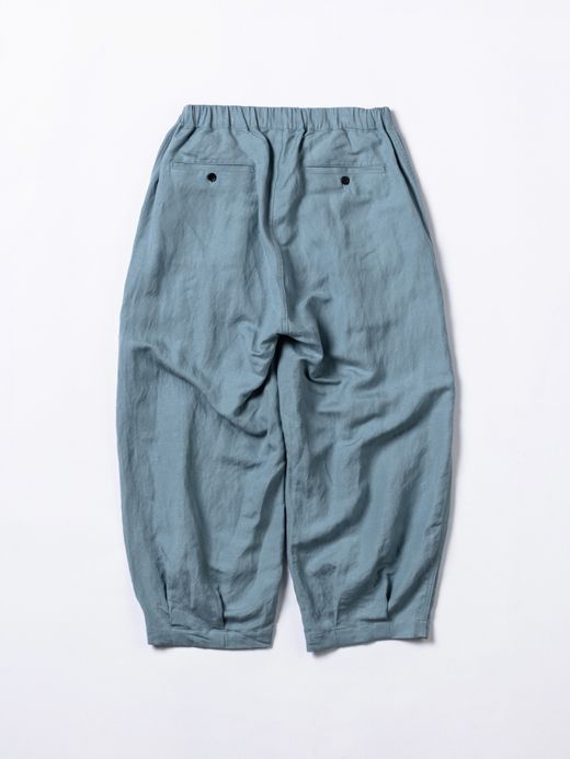 ANACHRONORM RAYON HEM TUCK EASY PANTS / Sax