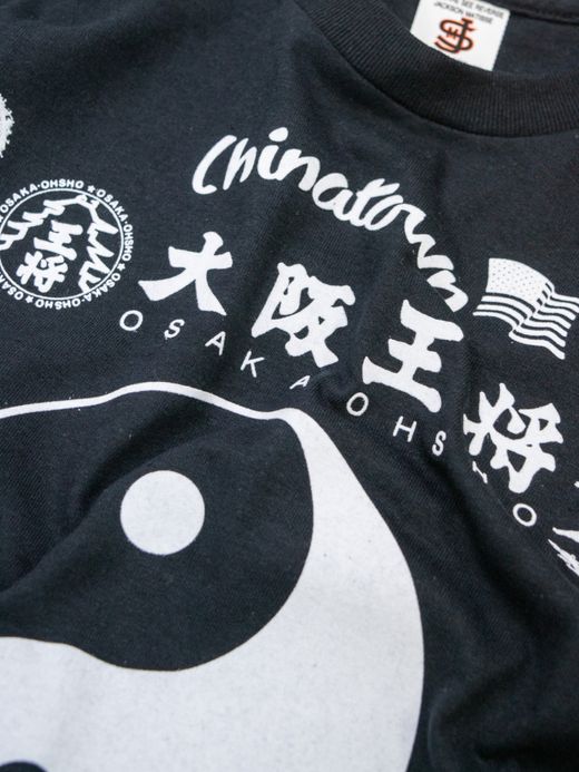  大阪王将×JM 陰陽Tee / Black