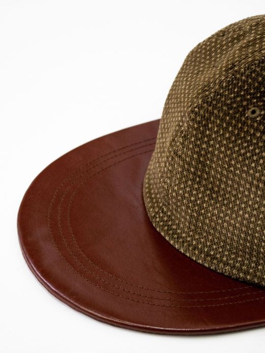 THE UNION CORDUROY CHECK CAP (DOT YO CAP) / Brown