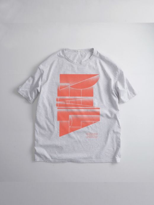 remilla TYPEFACE TEE / ホワイト杢