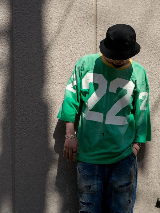  NO.22 FOOTBALL TEE / Green