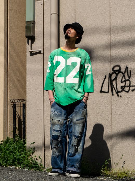  NO.22 FOOTBALL TEE / Green