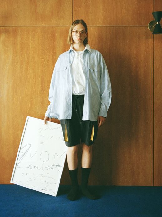 S.F.C SFC SHIRT / Sax×white