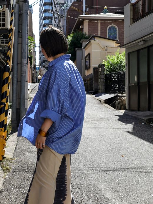 S.F.C SFC SHIRT / Sax×white