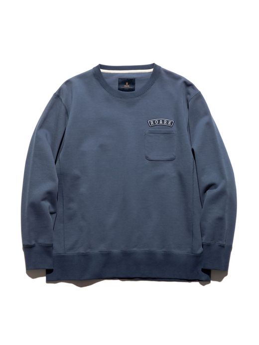 ROARK REVIVAL "MEDIEVAL" CREW POCKET SWEAT / Indigo