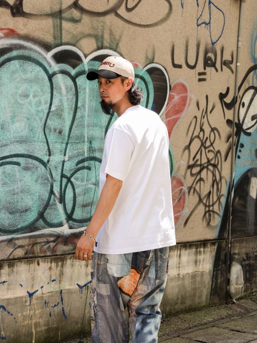 LIFT UP U.S MADE S/S CREW TEE / White