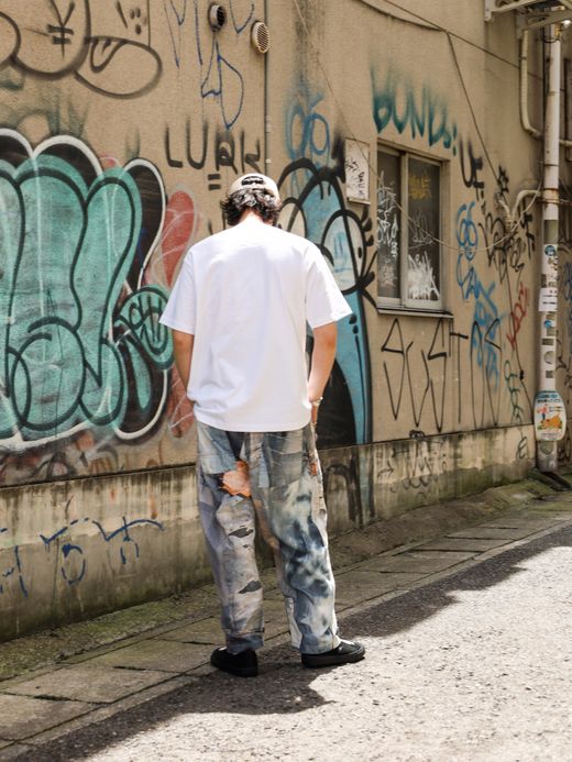 LIFT UP U.S MADE S/S CREW TEE / White