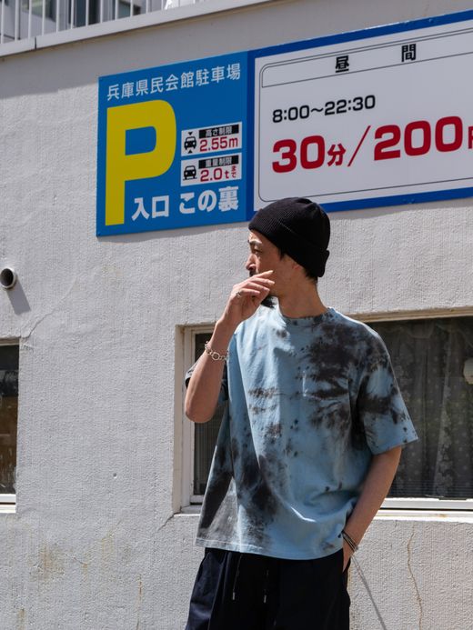 ANACHRONORM UNEVEN DYE S/S T-S / Sax