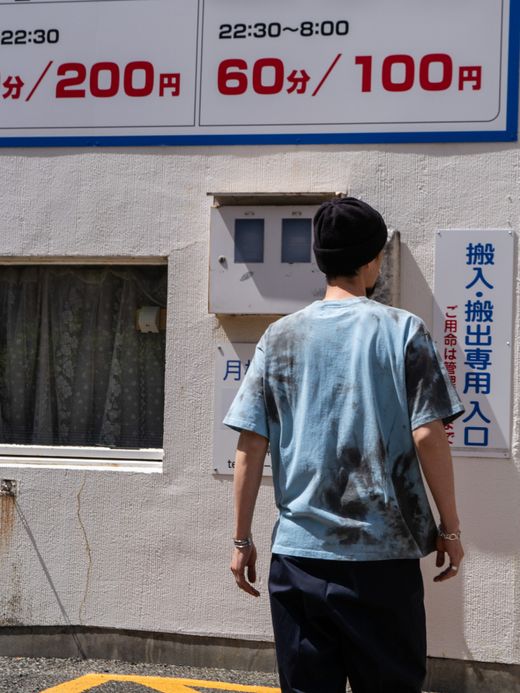 ANACHRONORM UNEVEN DYE S/S T-S / Sax