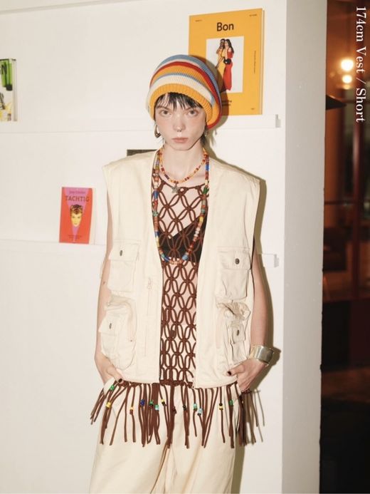 AMBERGLEAM CUSTOM FISHERMAN CHINO VEST / 3colors