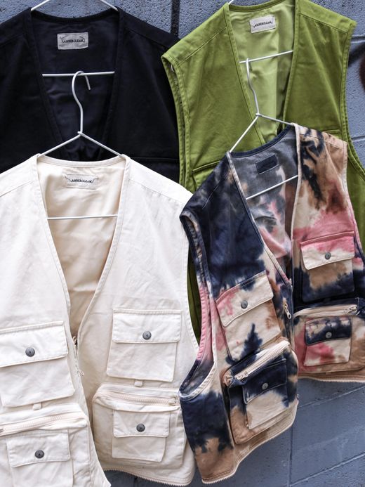 AMBERGLEAM CUSTOM FISHERMAN CHINO VEST / 3colors