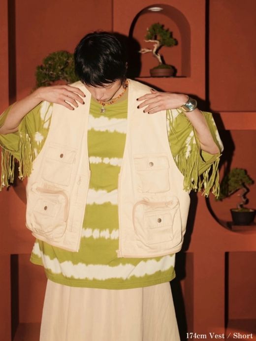 AMBERGLEAM CUSTOM FISHERMAN CHINO VEST / 3colors