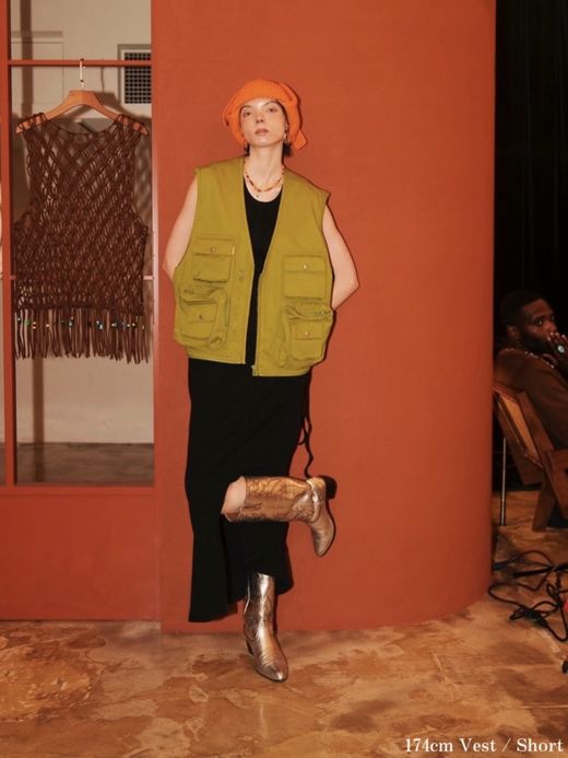 AMBERGLEAM CUSTOM FISHERMAN CHINO VEST / 3colors