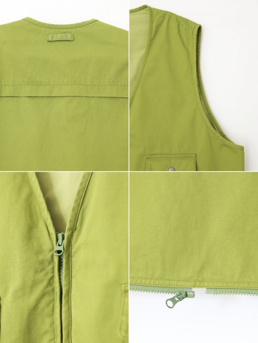 AMBERGLEAM CUSTOM FISHERMAN CHINO VEST / 3colors