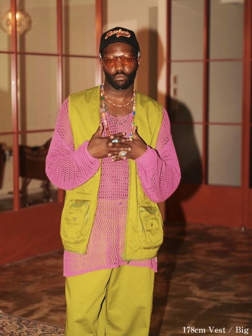 AMBERGLEAM CUSTOM FISHERMAN CHINO VEST / 3colors