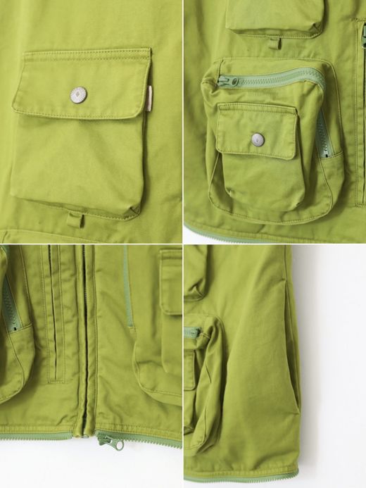 AMBERGLEAM CUSTOM FISHERMAN CHINO VEST / 3colors