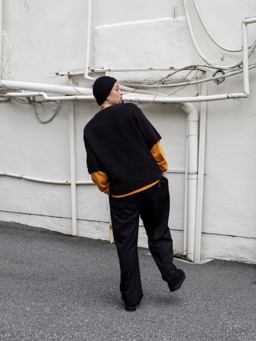 VOO SPECIAL SS KNIT / 炭 Black