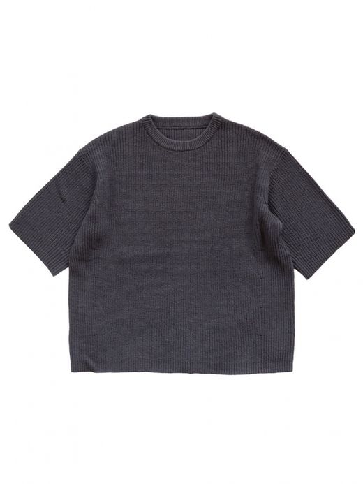 VOO SPECIAL SS KNIT / 炭 Black