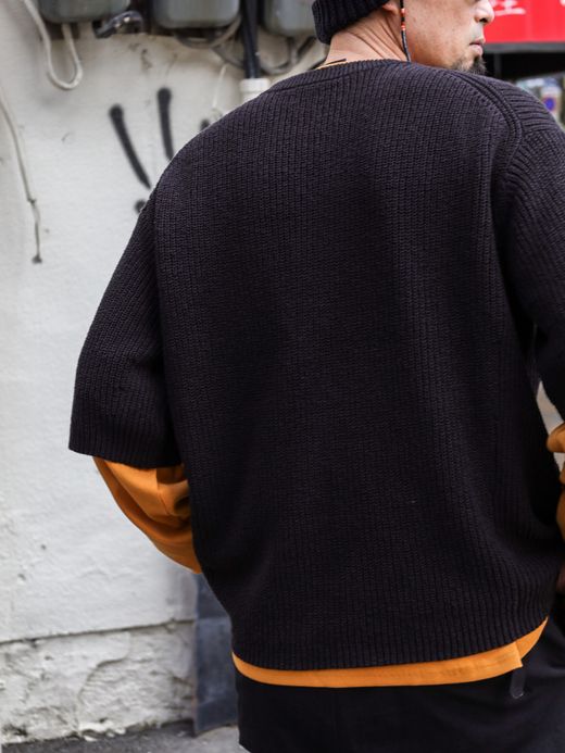 VOO SPECIAL SS KNIT / 炭 Black