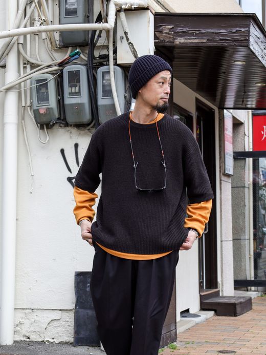 VOO SPECIAL SS KNIT / 炭 Black