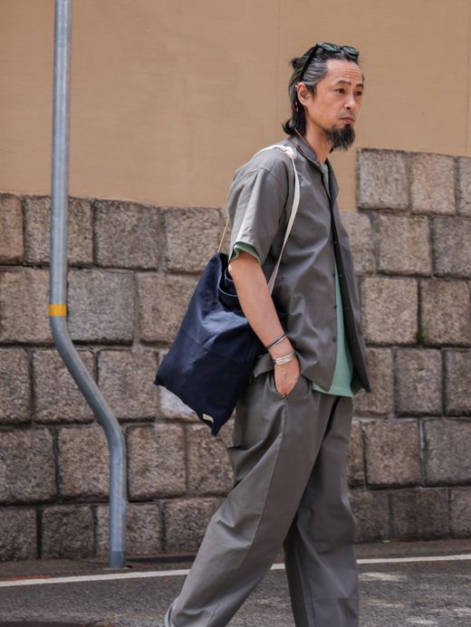 organicsta ORGANIC COTTON CANVAS RECORD BAG / Navy