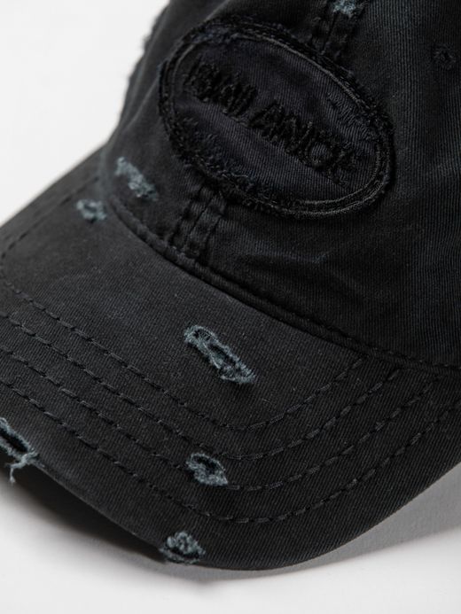 ANACHRONORM DAMAGED 6PANEL CAP / Black