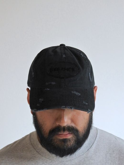 ANACHRONORM DAMAGED 6PANEL CAP / Black