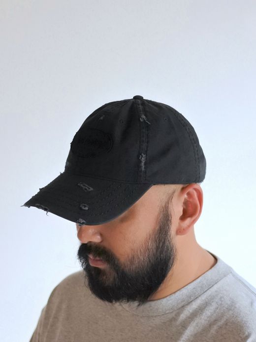 ANACHRONORM DAMAGED 6PANEL CAP / Black
