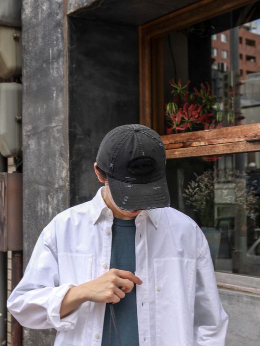 ANACHRONORM DAMAGED 6PANEL CAP / Black