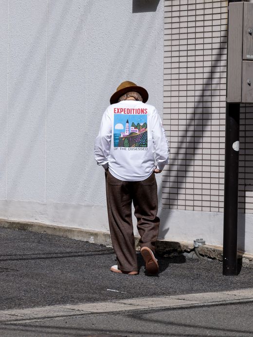ROARK REVIVAL "EXPEDITIONS OF THE OBSESSED" L/S TEE / White