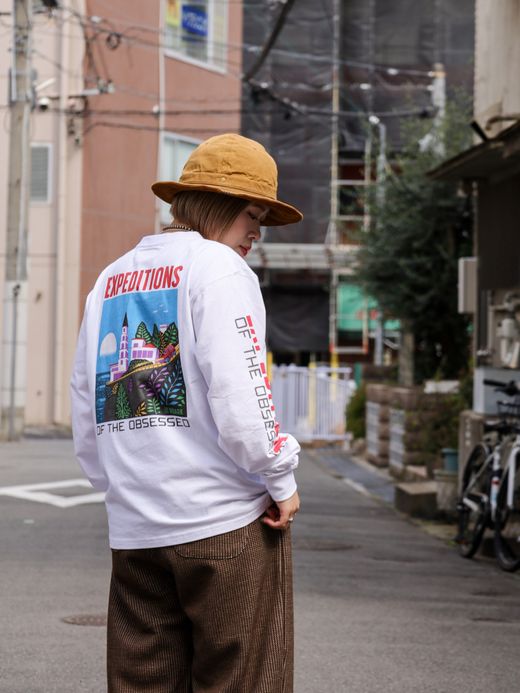 ROARK REVIVAL "EXPEDITIONS OF THE OBSESSED" L/S TEE / White