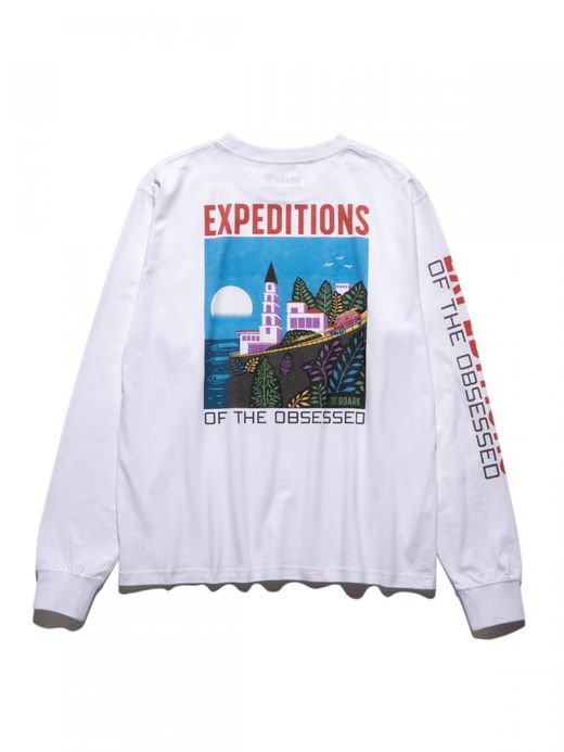 ROARK REVIVAL "EXPEDITIONS OF THE OBSESSED" L/S TEE / White