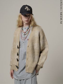 MOIST TOUCH KNIT CARDIGAN / Natural