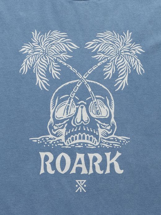 ROARK REVIVAL "PERMANENT VACATION" L/S TEE / Slate blue