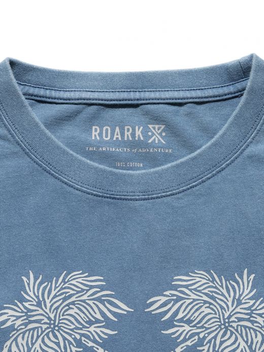 ROARK REVIVAL "PERMANENT VACATION" L/S TEE / Slate blue