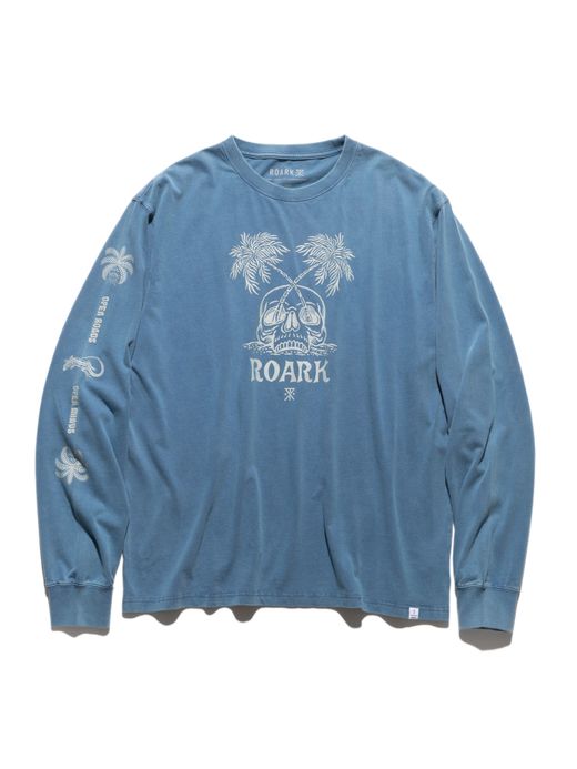 ROARK REVIVAL "PERMANENT VACATION" L/S TEE / Slate blue