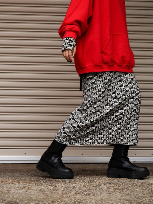 AMBERGLEAM ART KNIT DRESS / Geometry