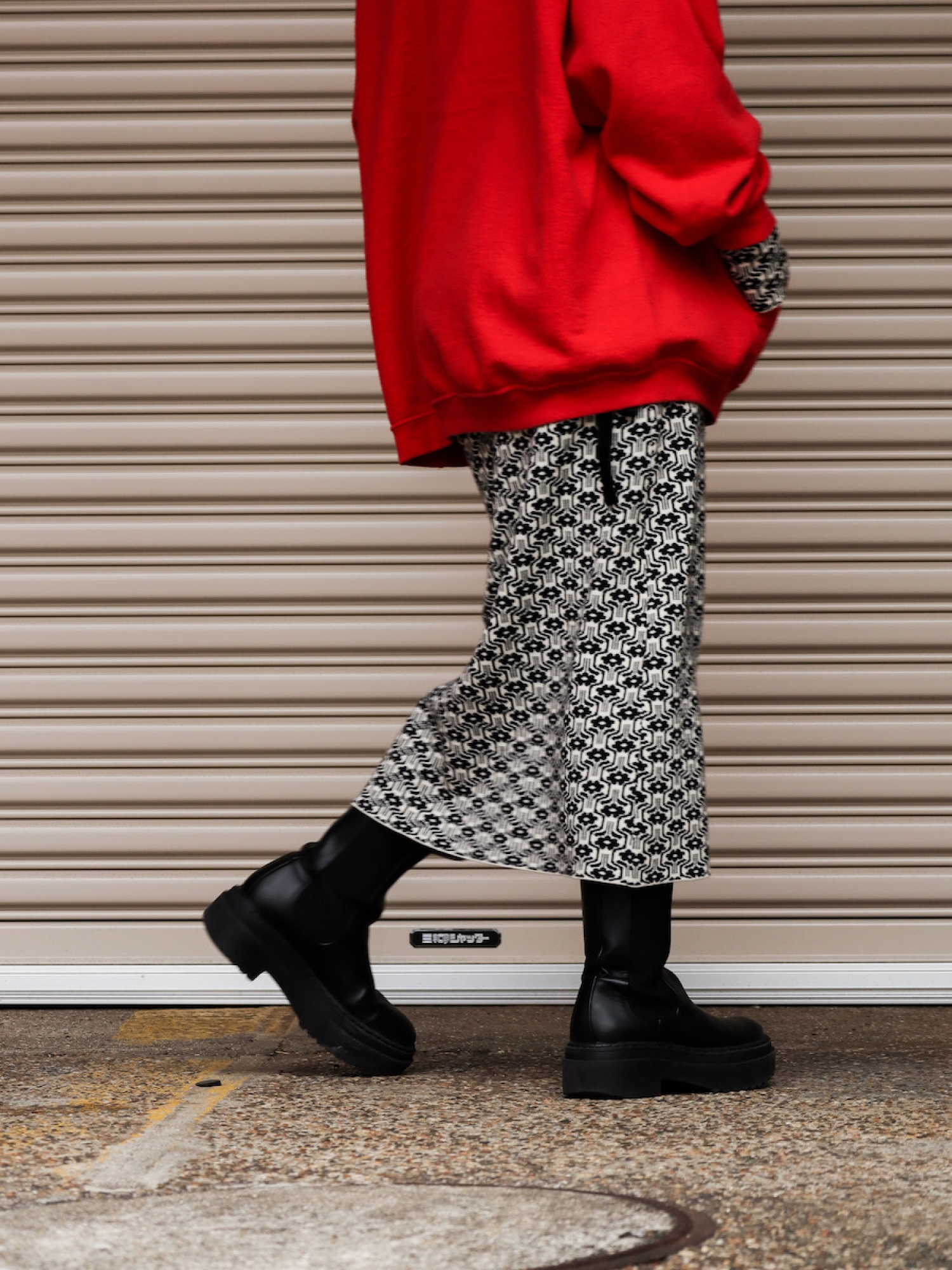 AMBERGLEAM ART KNIT DRESS / Geometry | FLATBUSH（フラットブッシュ