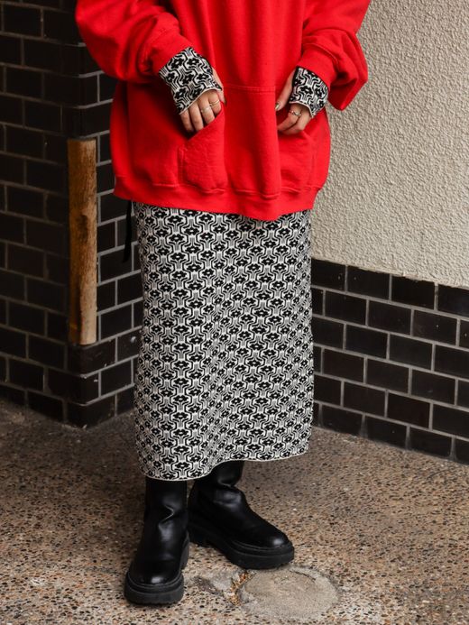 AMBERGLEAM ART KNIT DRESS / Geometry FLATBUSH（フラットブッシュ）公式オンラインサイト