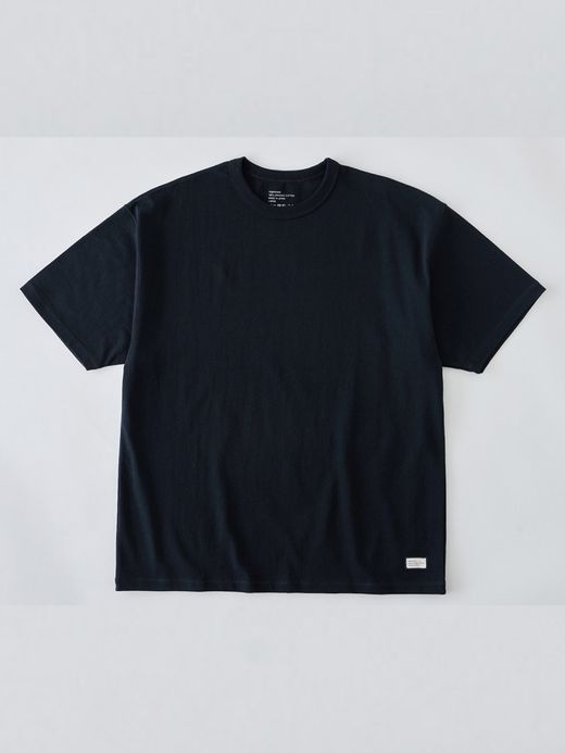 organicsta 7.3oz ORGANIC HEAVY COTTON SHORT SLEEVE TEE×BAKIBAKI / Black