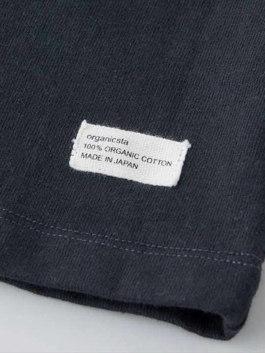 organicsta 7.3oz ORGANIC HEAVY COTTON SHORT SLEEVE TEE×BAKIBAKI / Black