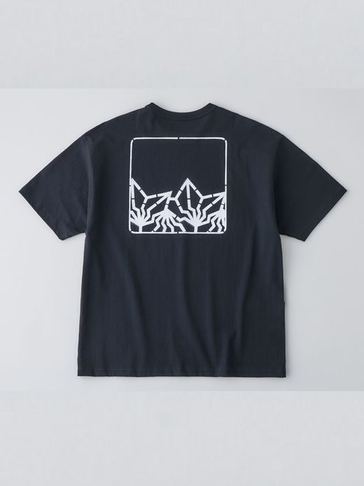 organicsta 7.3oz ORGANIC HEAVY COTTON SHORT SLEEVE TEE×BAKIBAKI / Black