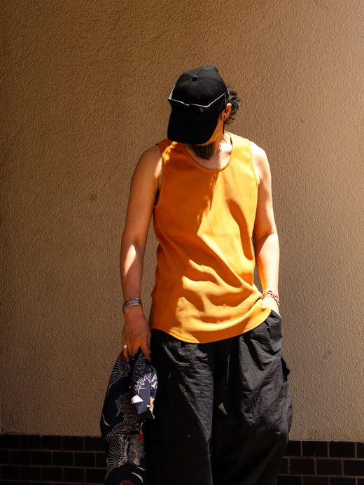 AMBERGLEAM STRETCH RIB TANKTOP / 3colors