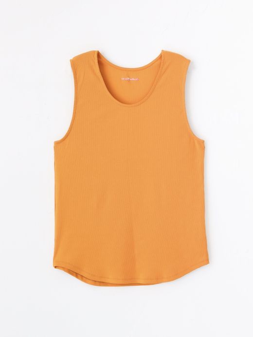 AMBERGLEAM STRETCH RIB TANKTOP / 3colors