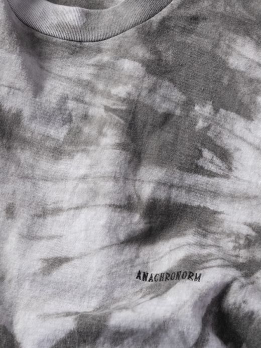 ANACHRONORM UNEVEN DYE S/S T-S / White