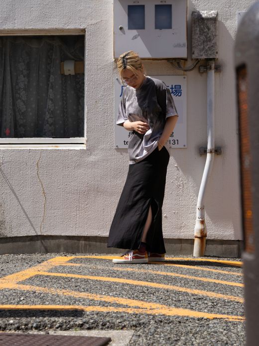 ANACHRONORM UNEVEN DYE S/S T-S / White