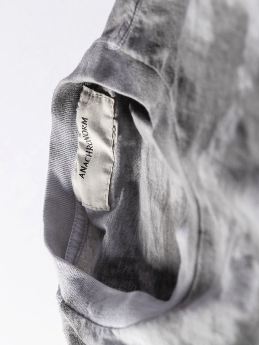 ANACHRONORM UNEVEN DYE S/S T-S / White