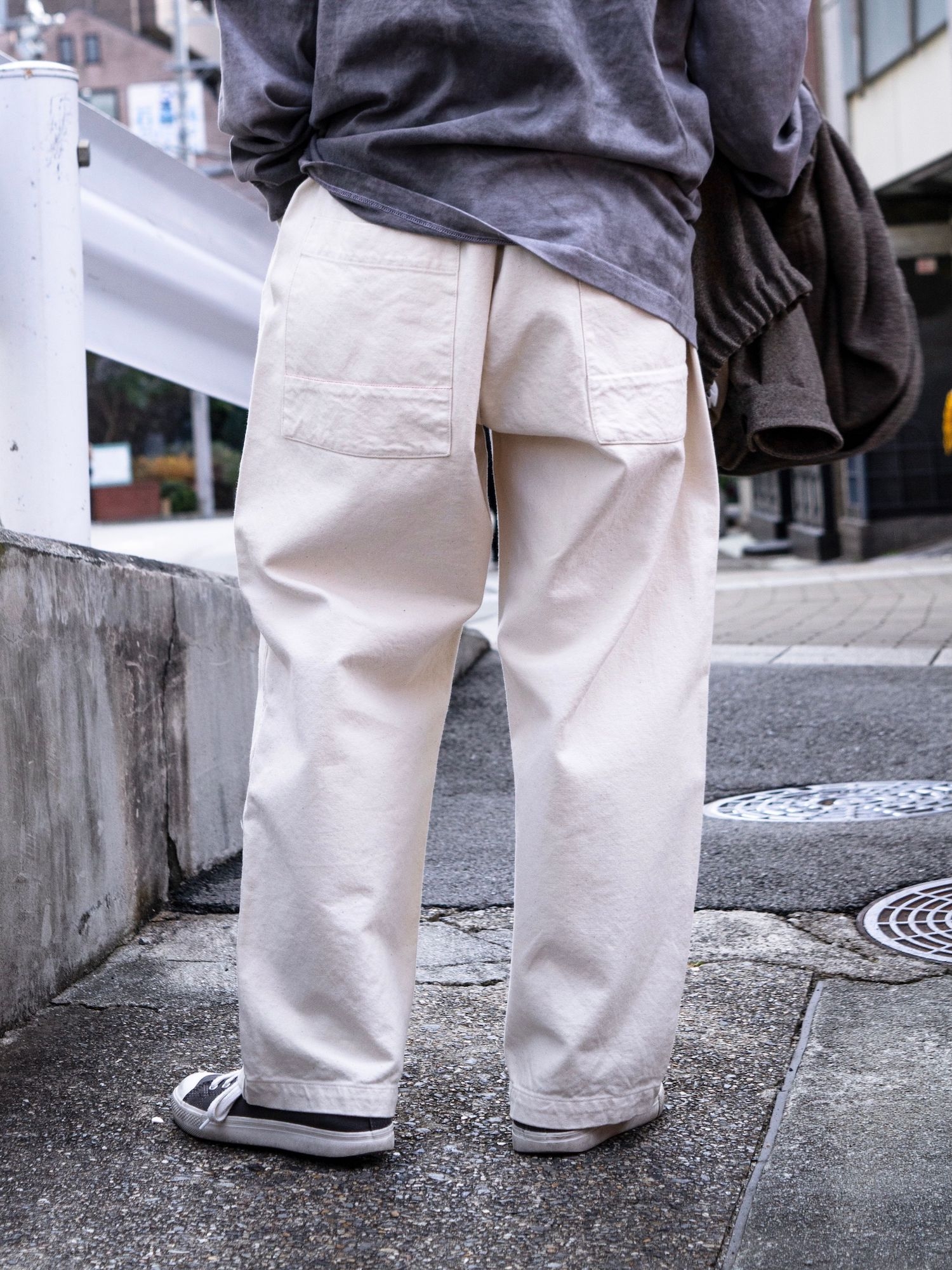 ANACHRONORM “MILITARY WIDE EASY PANTS ” ANACHRONORM MILITARY WIDE EASY PANTS / Natural | FLATBUSH
